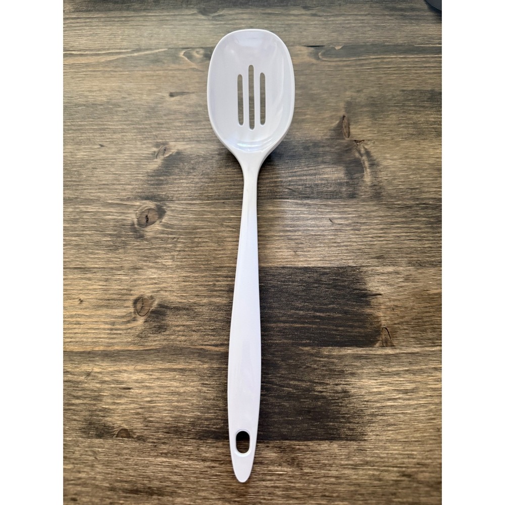 Slotted Spoon 11.5in White Excellent Melamine Kitchen Utensil